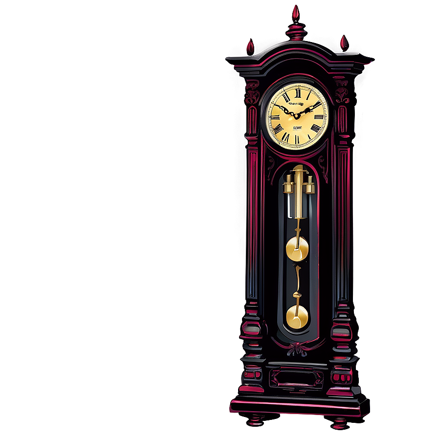 Gothic Pendulum Clock Png Rat3