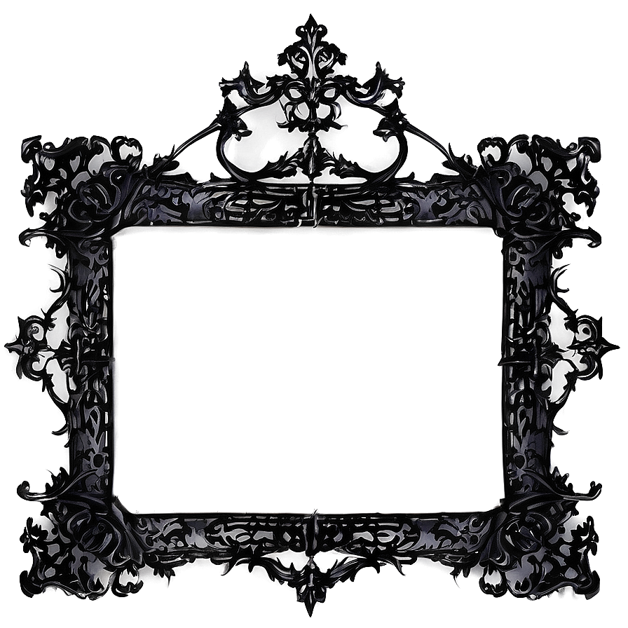 Gothic Picture Frame PNG 05042024 PNG image with a transparent background, free high-resolution download