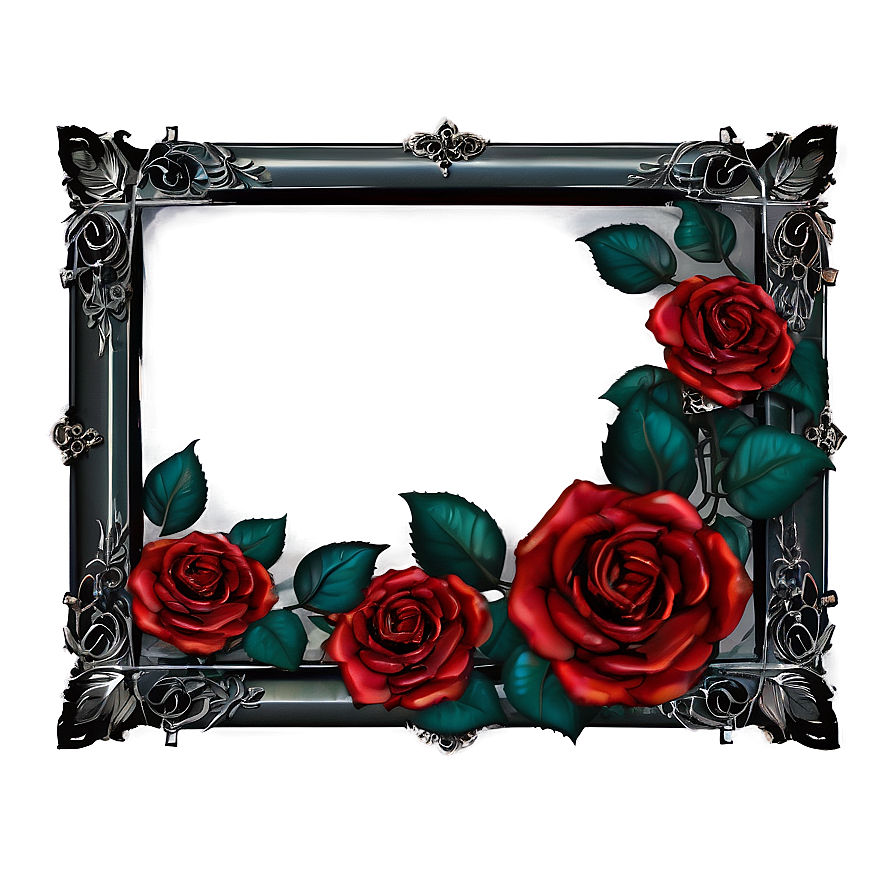 Gothic Rose Frame Png Eny