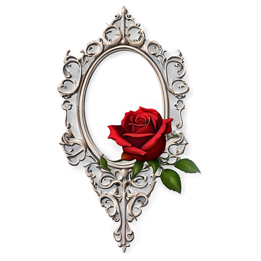 Gothic Rose Frame Png Wik81