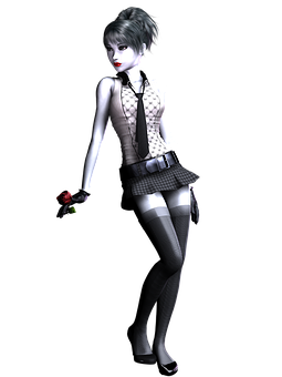 Gothic Style Animated Girl