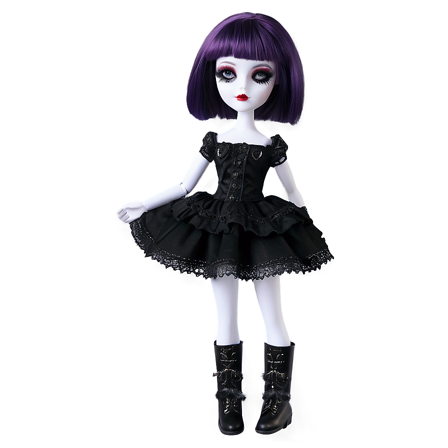Gothic Style Doll PNG bim PNG with transparent background