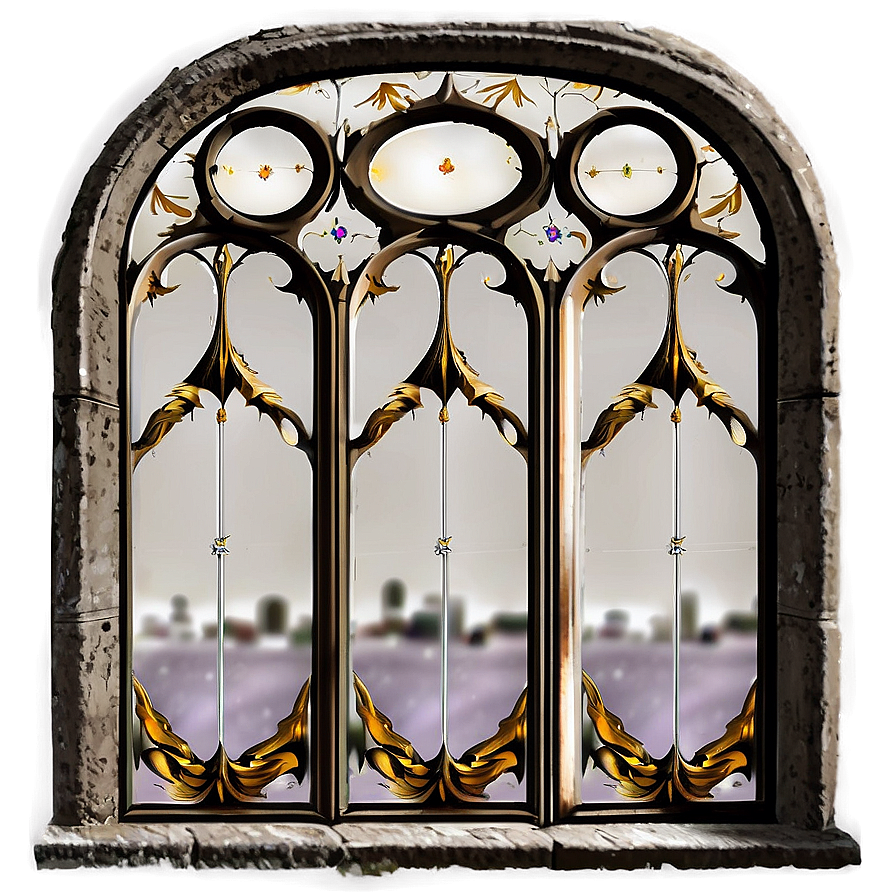 Gothic Style Window Png 05042024