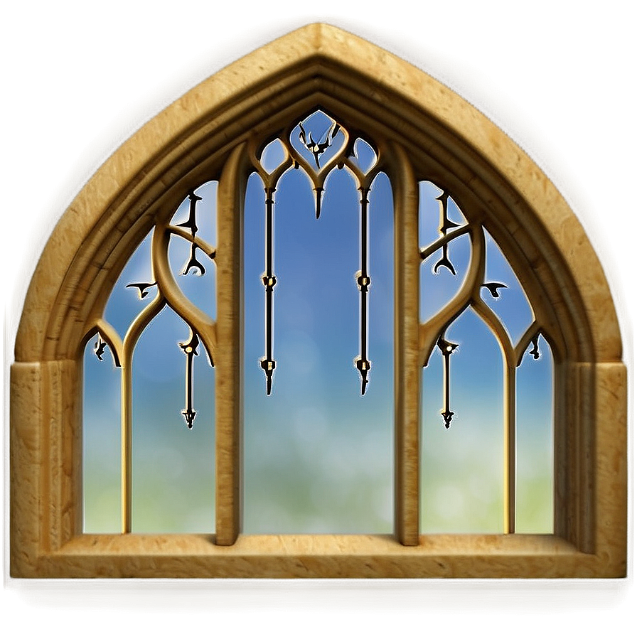 Gothic Style Window Png 05042024