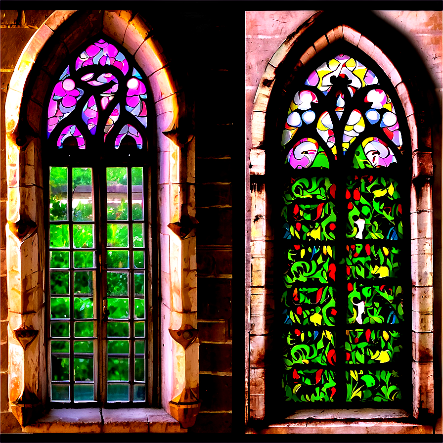 Gothic Style Window Png 05042024