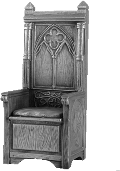 Pewter King Arthur Throne - King Arthur Throne PNG with transparent background