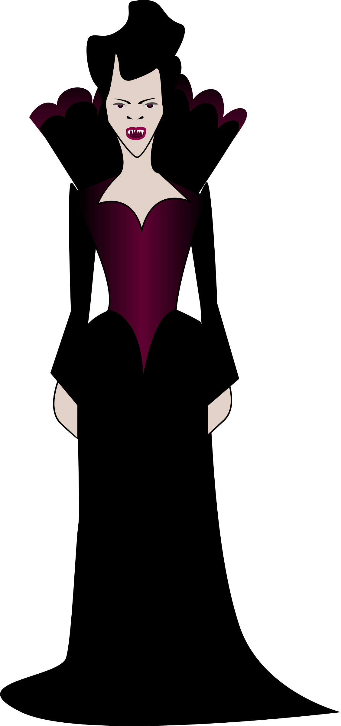 Lady Vampire Clip Arts - Vampire Girl Clipart, HD Png Download PNG with transparent background