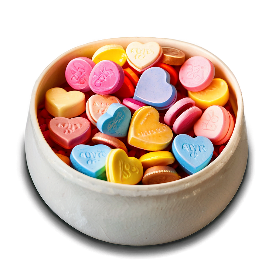 Gourmet Candy Hearts Png 06212024