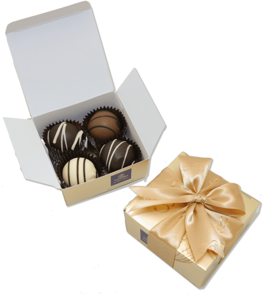 Gourmet Chocolate Gift Box PNG with transparent background