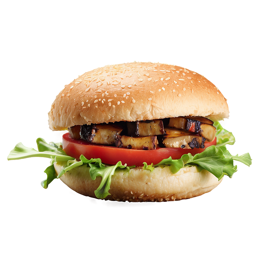 Gourmet Mushroom Burger Png Rjn83