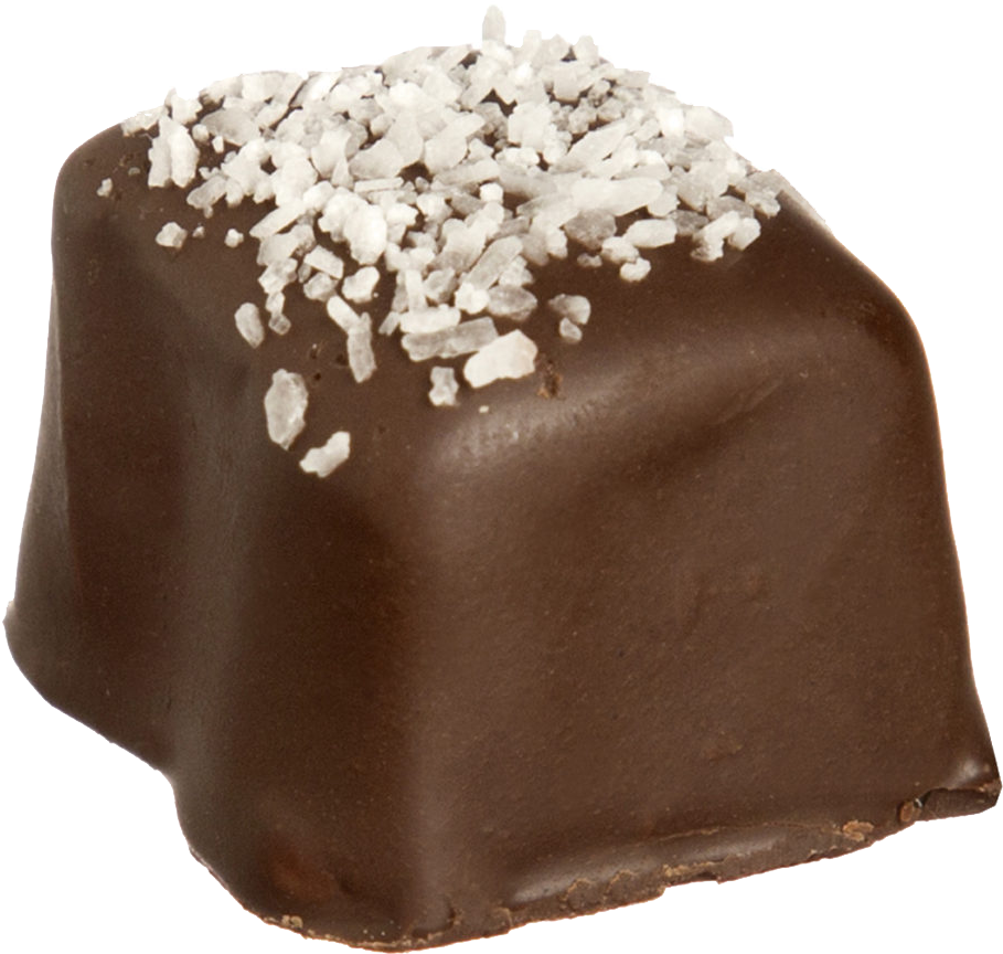 Gourmet Salted Caramel Chocolate PNG with transparent background