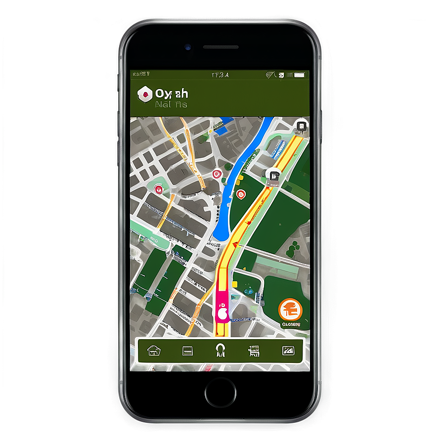 Gps Navigation App Screen Png 42