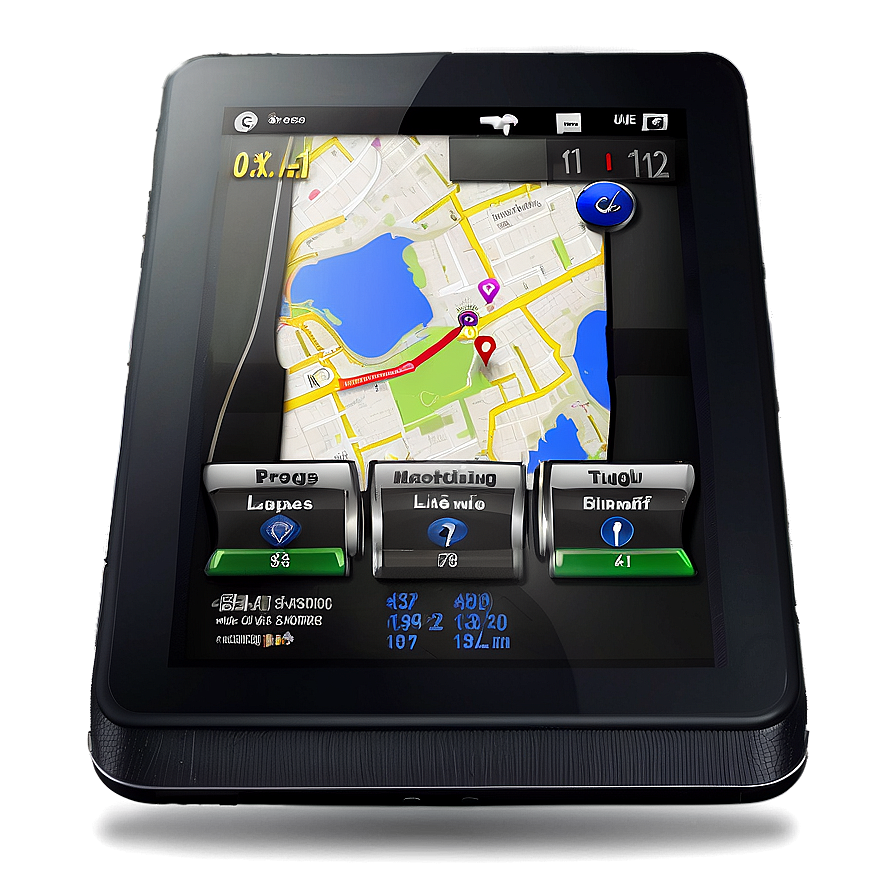 Gps On Digital Tablet Png Xvc97