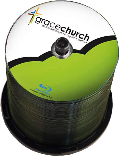 Grace Church Blu Ray Disc Stack PNG with transparent background