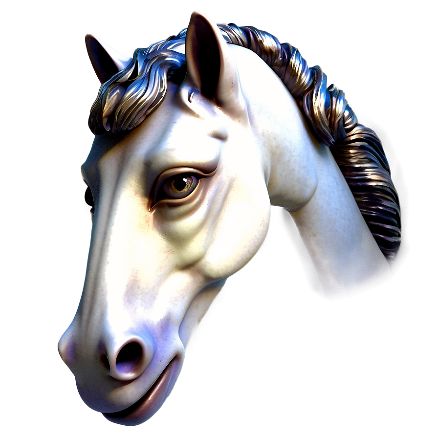 Graceful Horse Head Figure Png Qcj