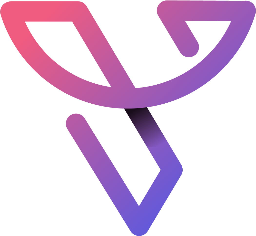 Gradient Abstract Letter V Logo