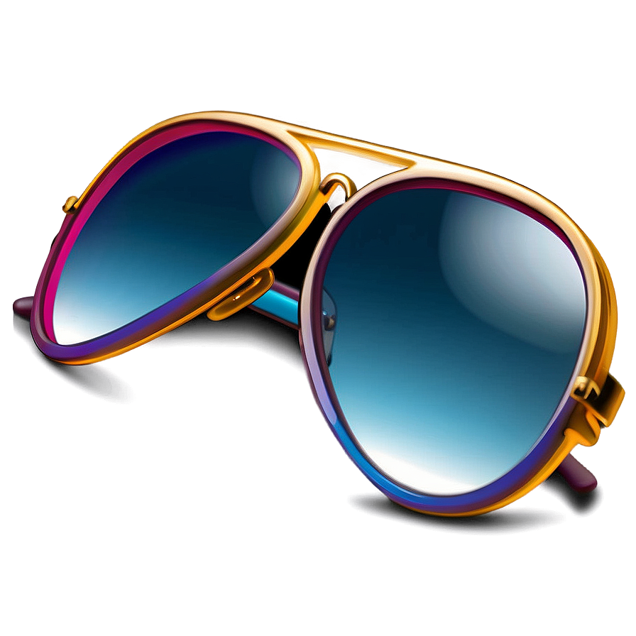 Gradient Aviator Sunglasses Png Uod30