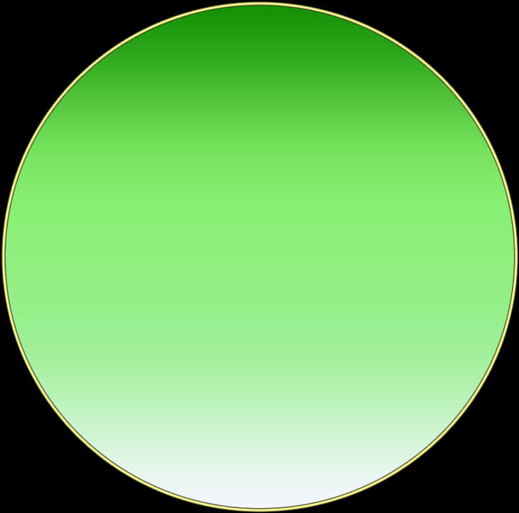 Gradient Green Circle Graphic