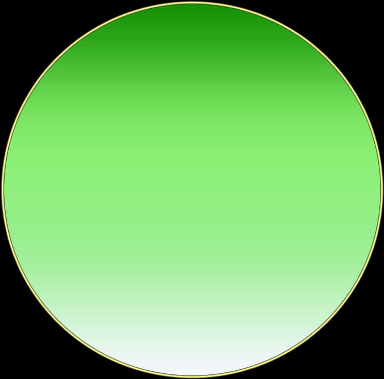 Gradient Green Circle Graphic PNG with transparent background