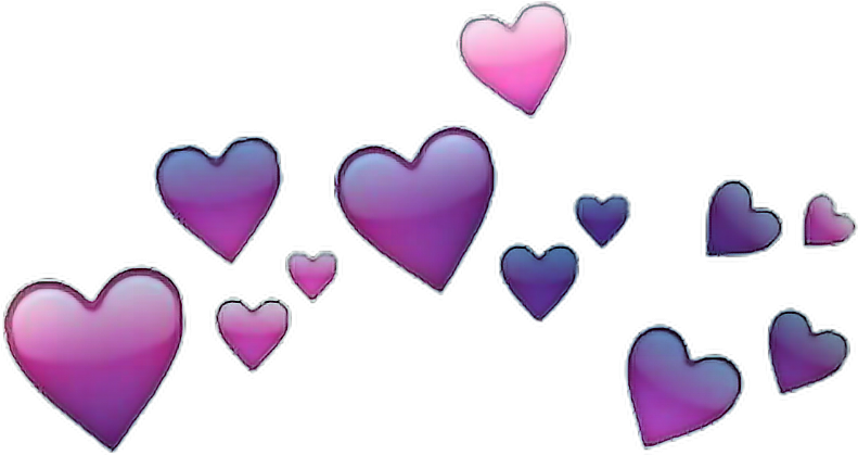 Gradient Heart Filter Overlay