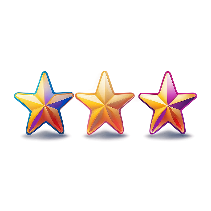 Gradient Rounded Star Png 06132024