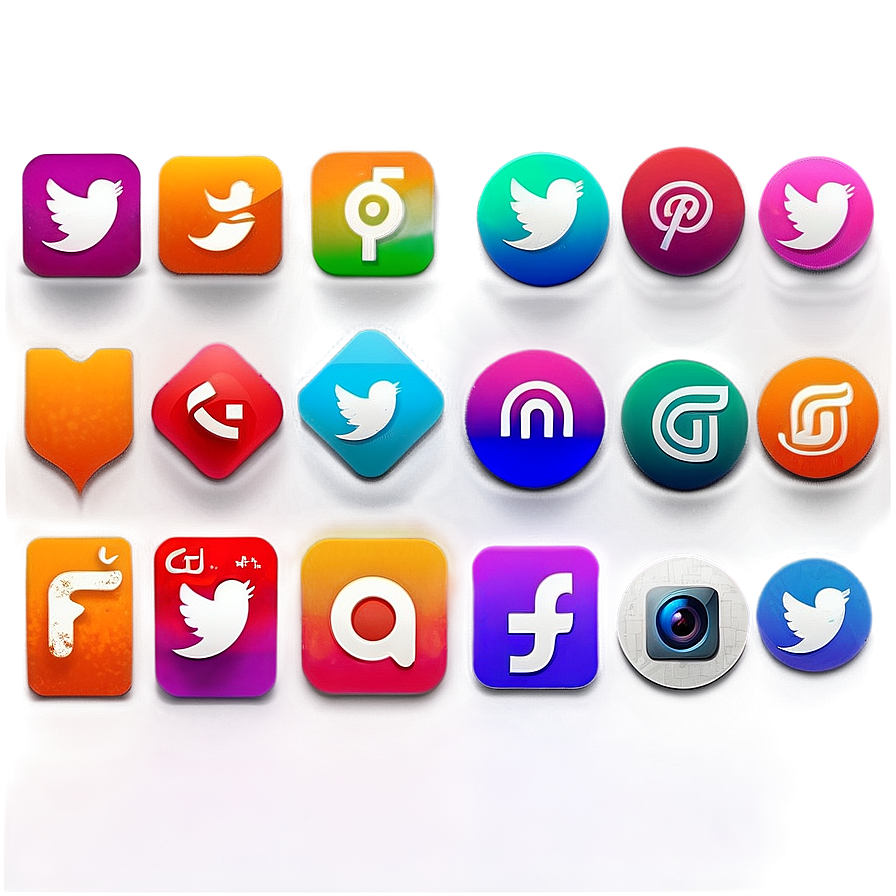 Gradient Social Media Icons Png Xij