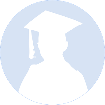 Graduate Silhouette Icon PNG with transparent background