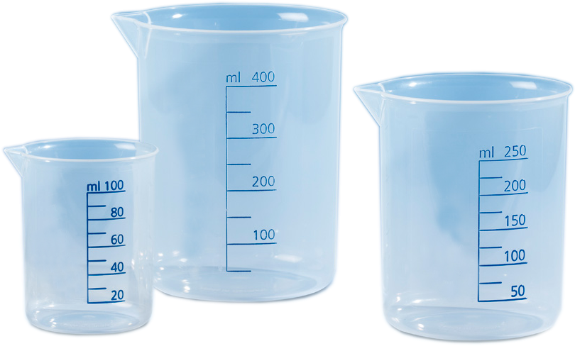 Graduated Beakers Set Transparent