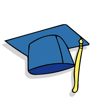 Graduation Cap Icon PNG with transparent background