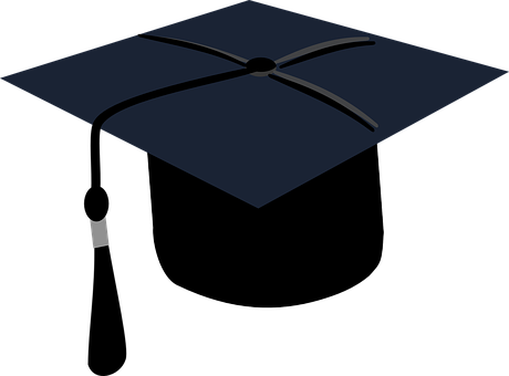 Graduation Cap Icon PNG with transparent background