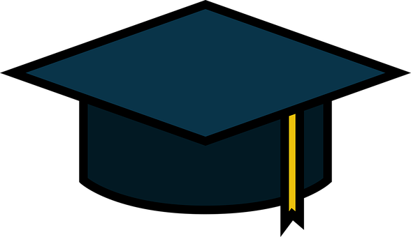 Graduation Cap Icon PNG with transparent background