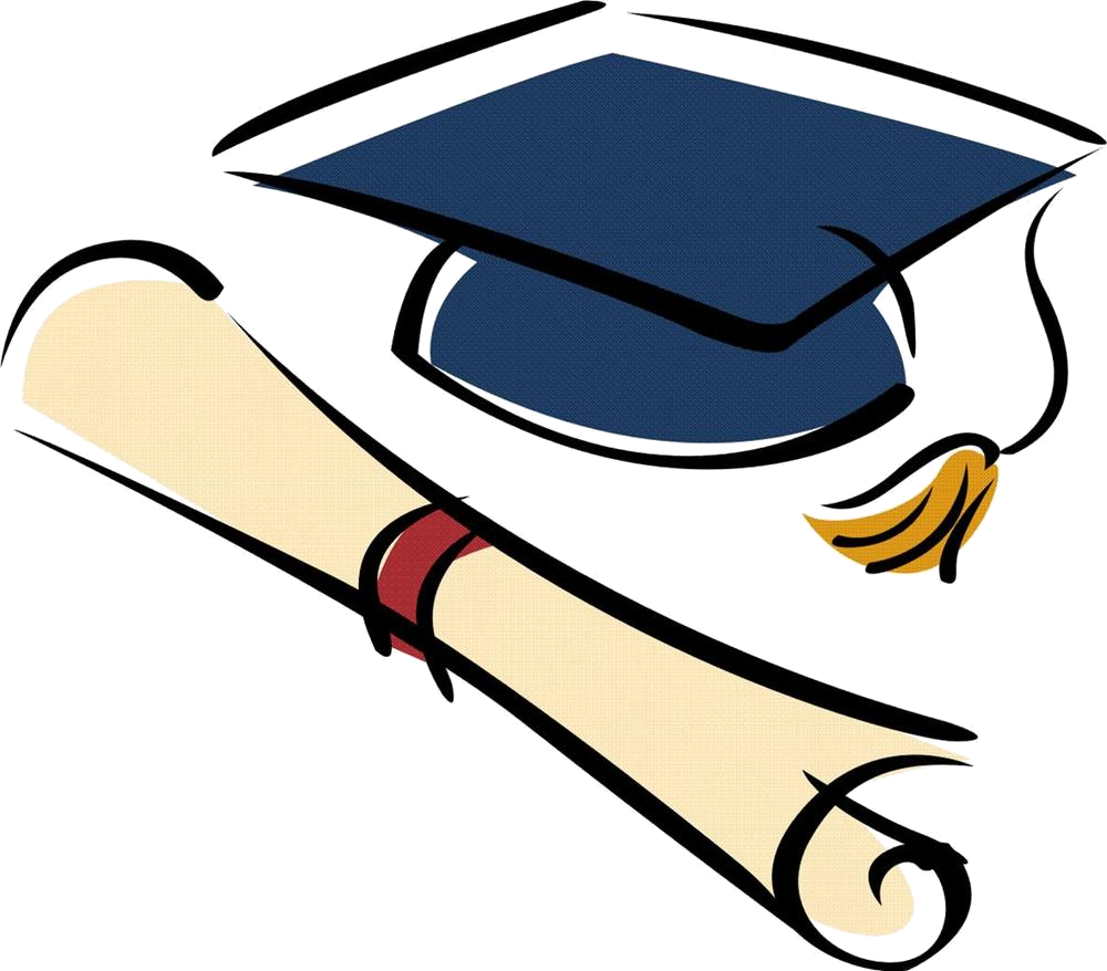 Graduation Capand Diploma Illustration