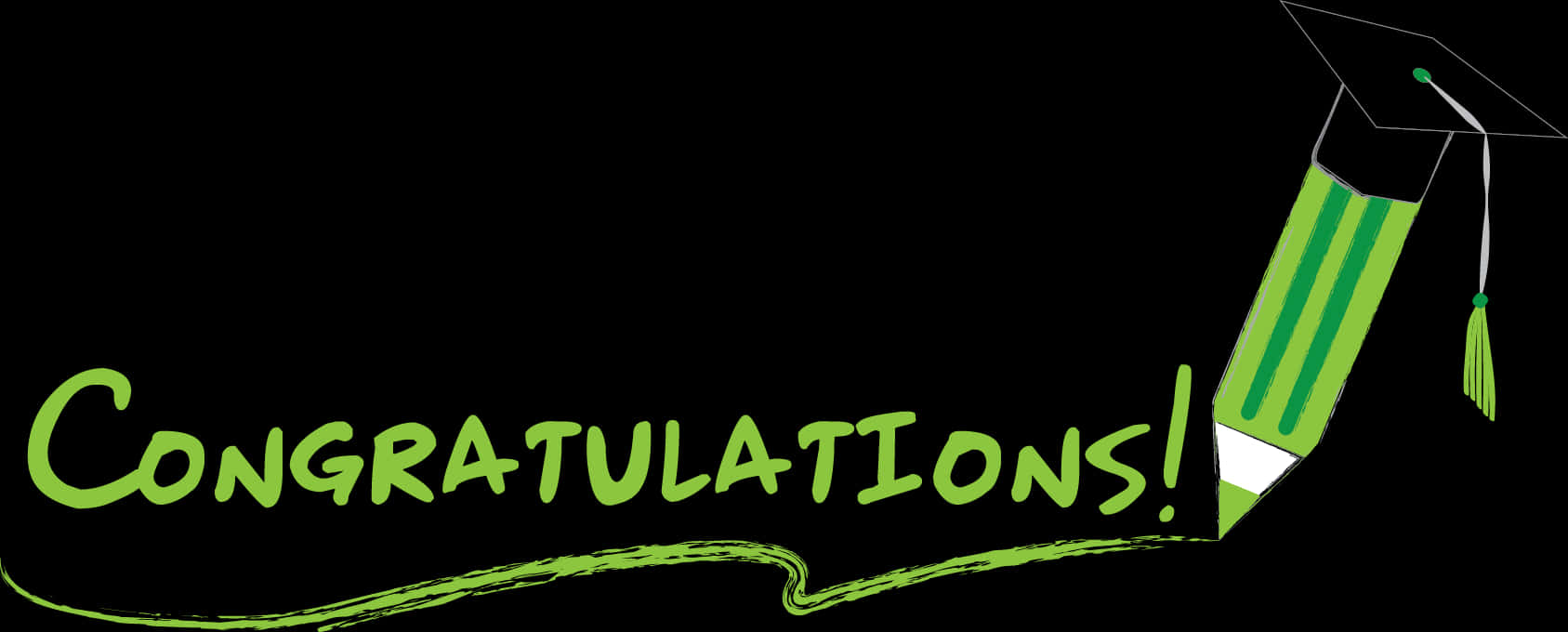 Graduation Celebration Banner PNG with transparent background