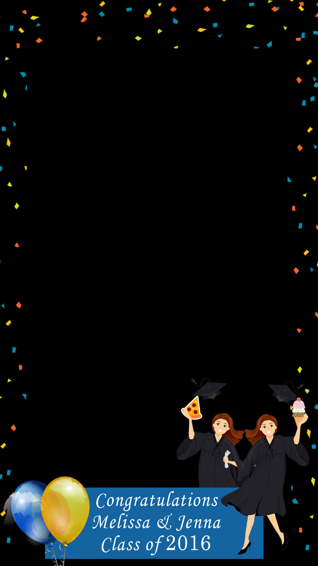 Graduation_ Celebration_ Snapchat_ Filter_2016 PNG with transparent background