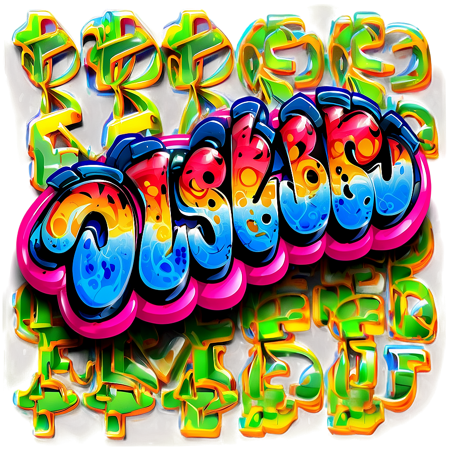 Graffiti Bubble Letters Png Rfd