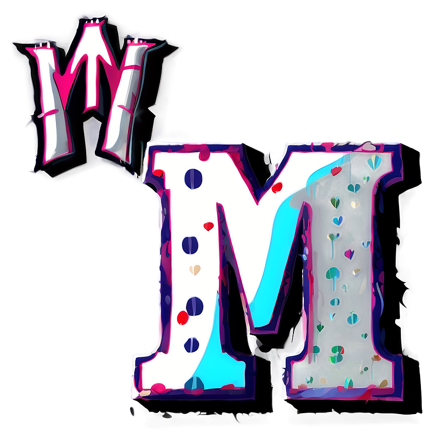 Graffiti Letter M Png 06112024