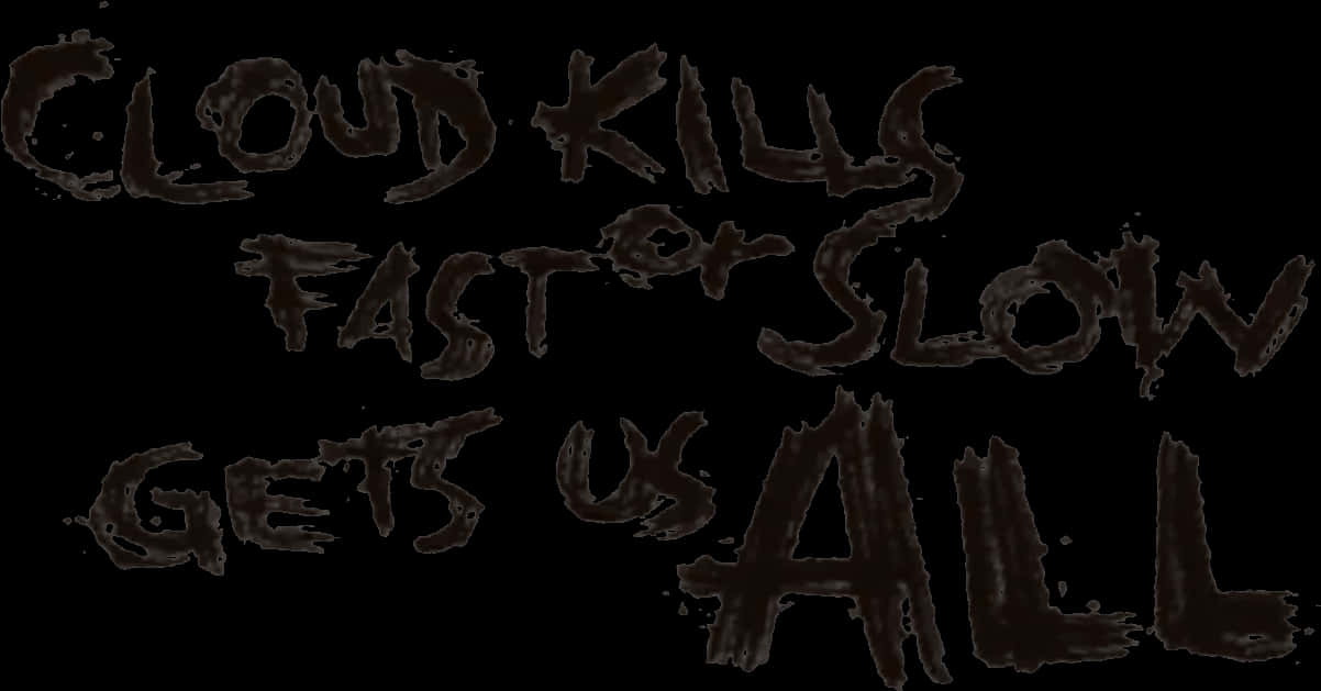 Graffiti_ Message_ Dark_ Background PNG with transparent background