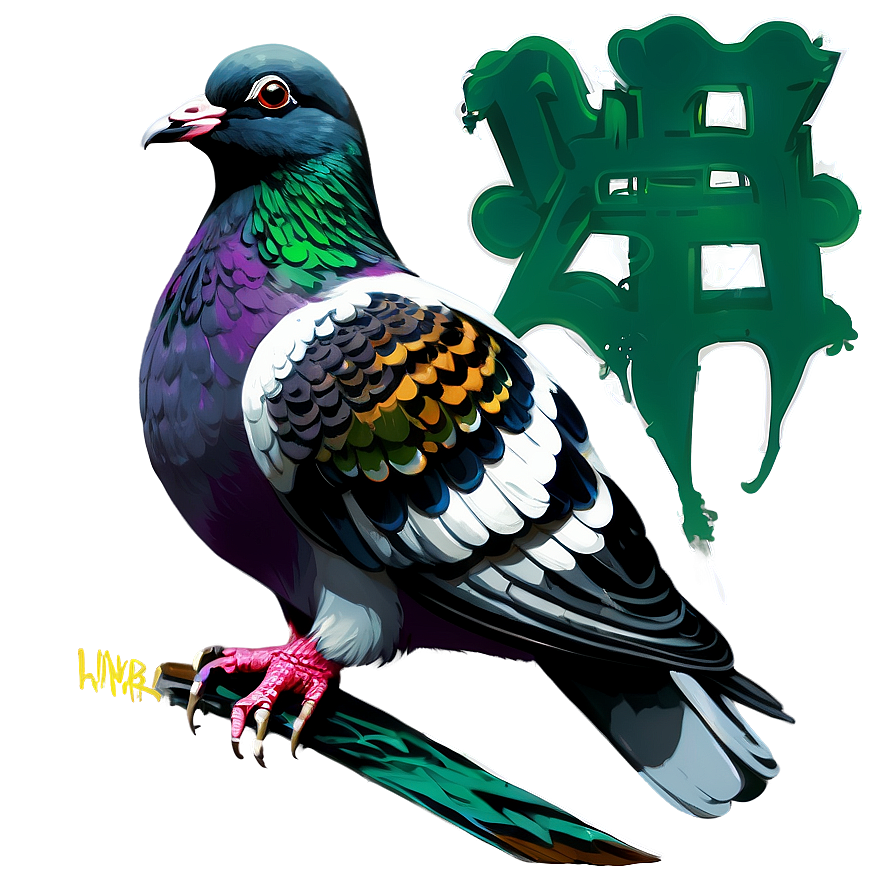 Graffiti Pigeon Png Fvm56