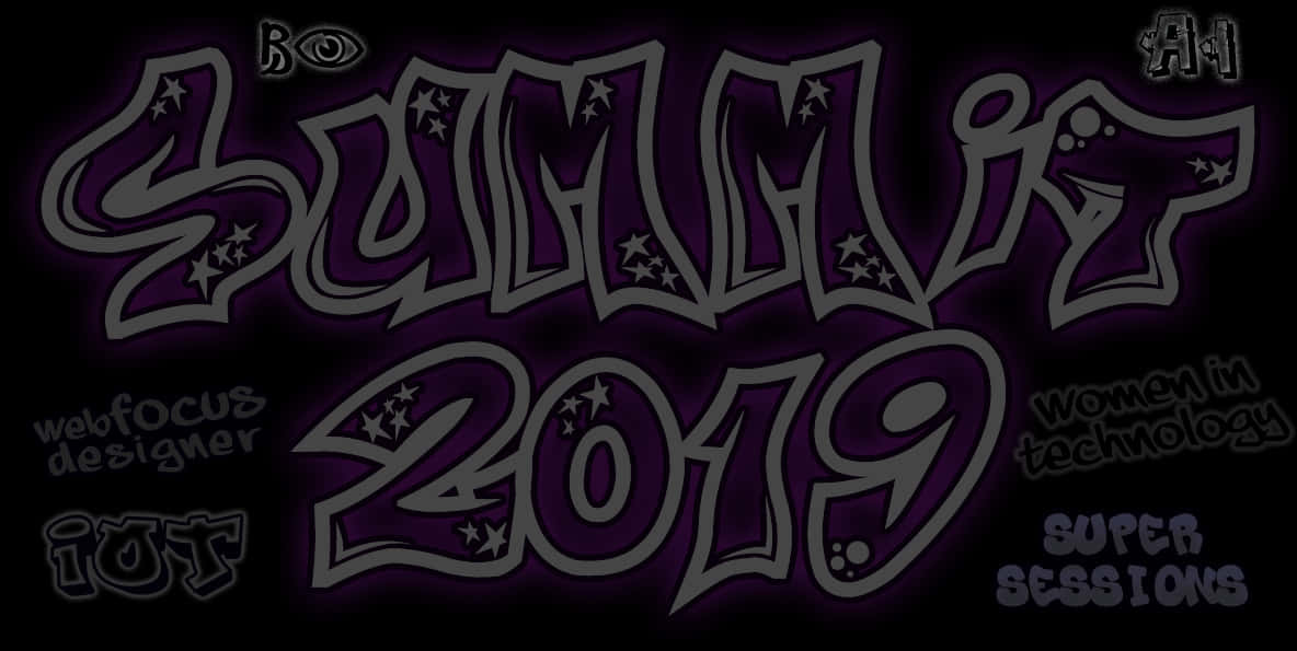 Graffiti_ Style_ Summer_2019_ Text_ Design PNG with transparent background
