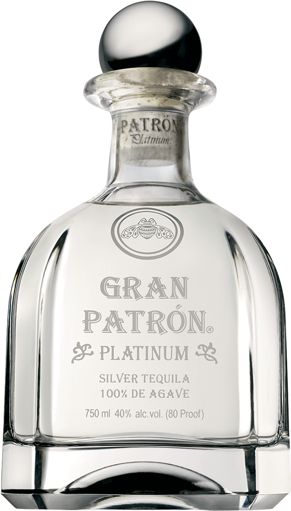 Patron Bottle Png - Gran Patron Platinum Tequila, Transparent Png PNG with transparent background