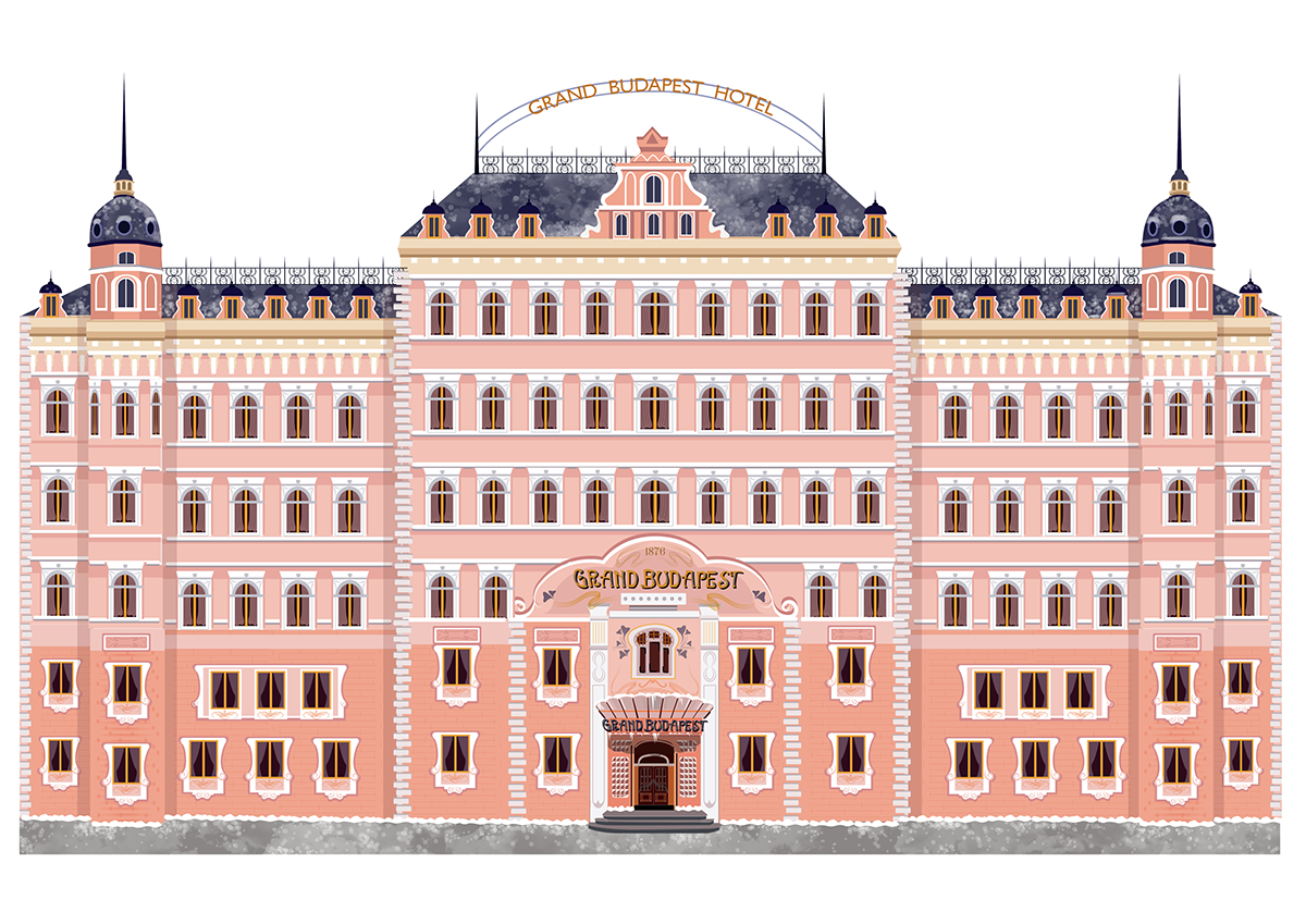 Grand Budapest Hotel Illustration