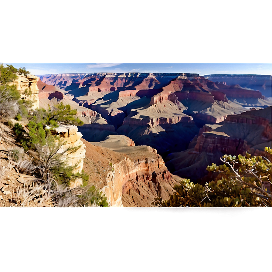 Grand Canyon Panoramic Cliffside View Png 06242024