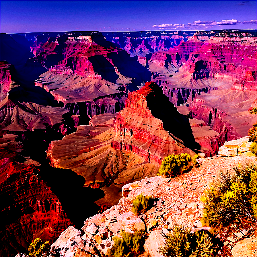 Grand Canyon Panoramic Cliffside View Png Sae