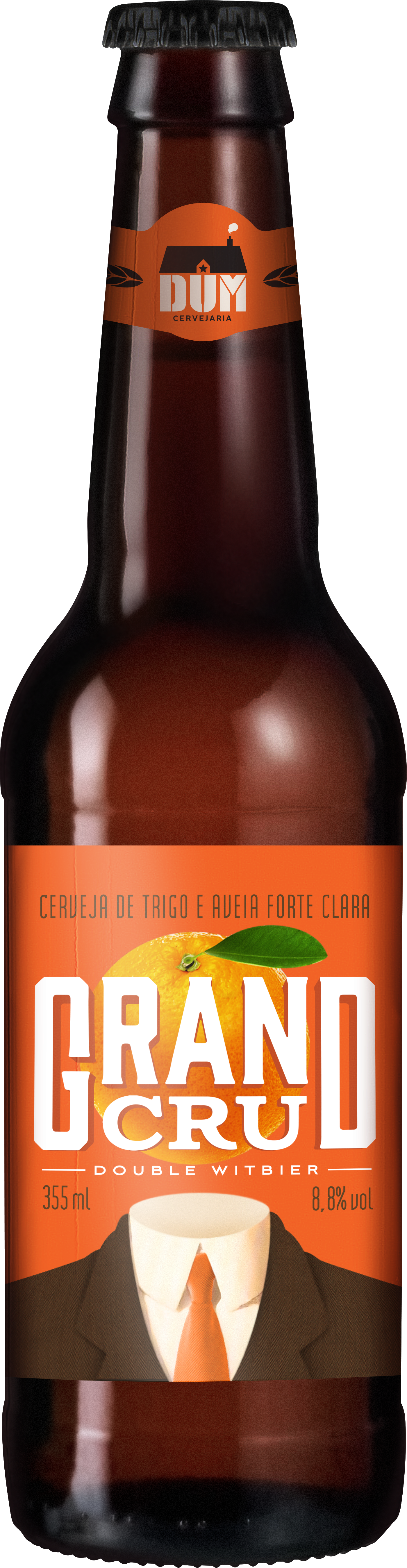 Grand Cru Double Witbier Beer Bottle PNG image with a transparent background, free high-resolution download