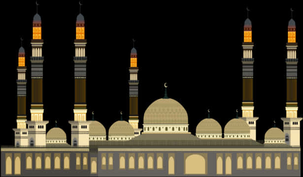 Grand Mosque Illustration