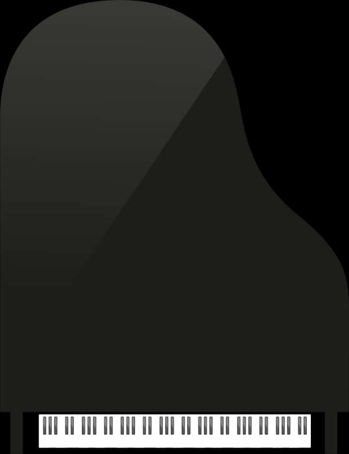 Piano Clipart Png Transparent Image - Grand Piano Top View Png, Png Download PNG with transparent background