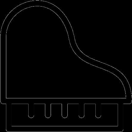 Outline Of A Piano, HD Png Download PNG with transparent background