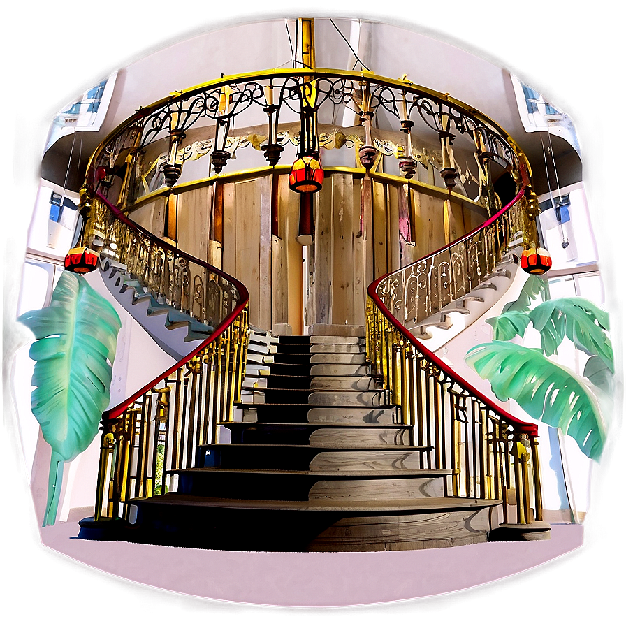 Grandiose Mansion Staircase Png 59