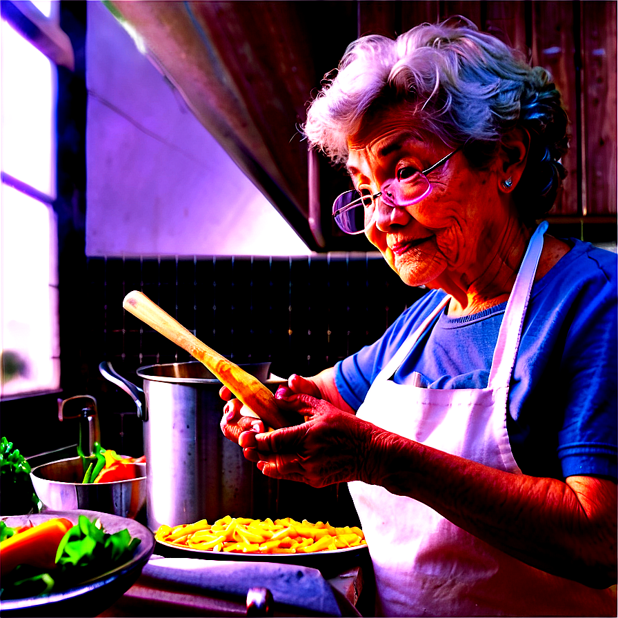 Grandma Cooking Png 58