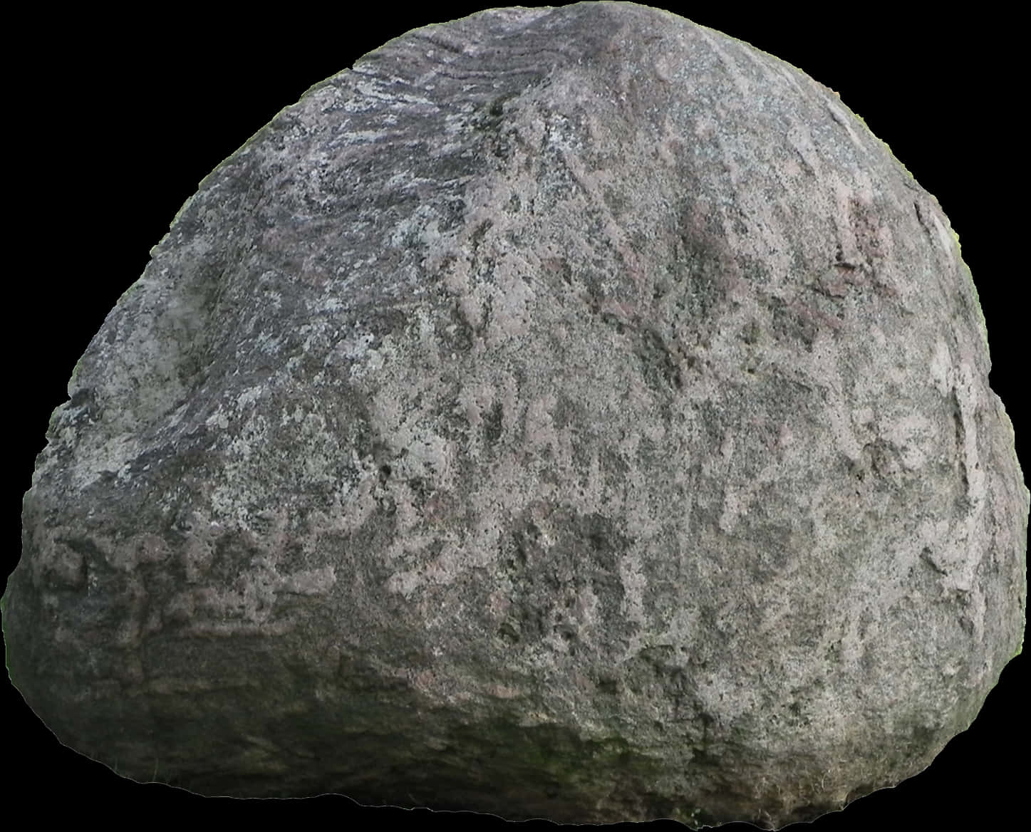 Granite Boulder Isolated PNG with transparent background
